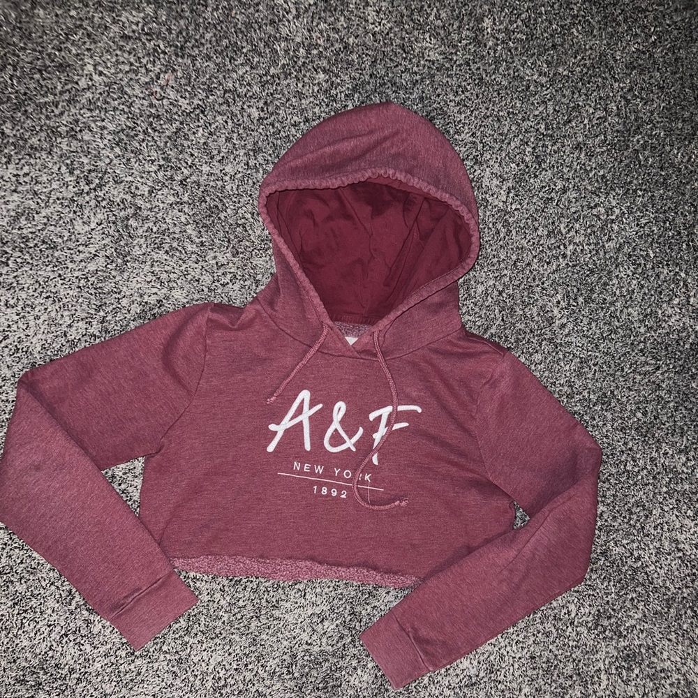 A&F self-cropped hoodie